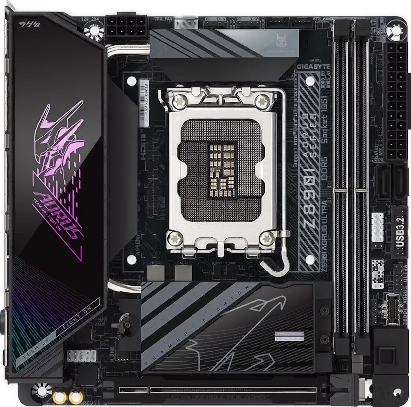 Montaje Placa Base GIGABYTE Z890I AORUS ULTRA Gaming PC El Cuadrón Montaje Placa Base GIGABYTE Z890I AORUS ULTRA Gaming PC El Cuadrón